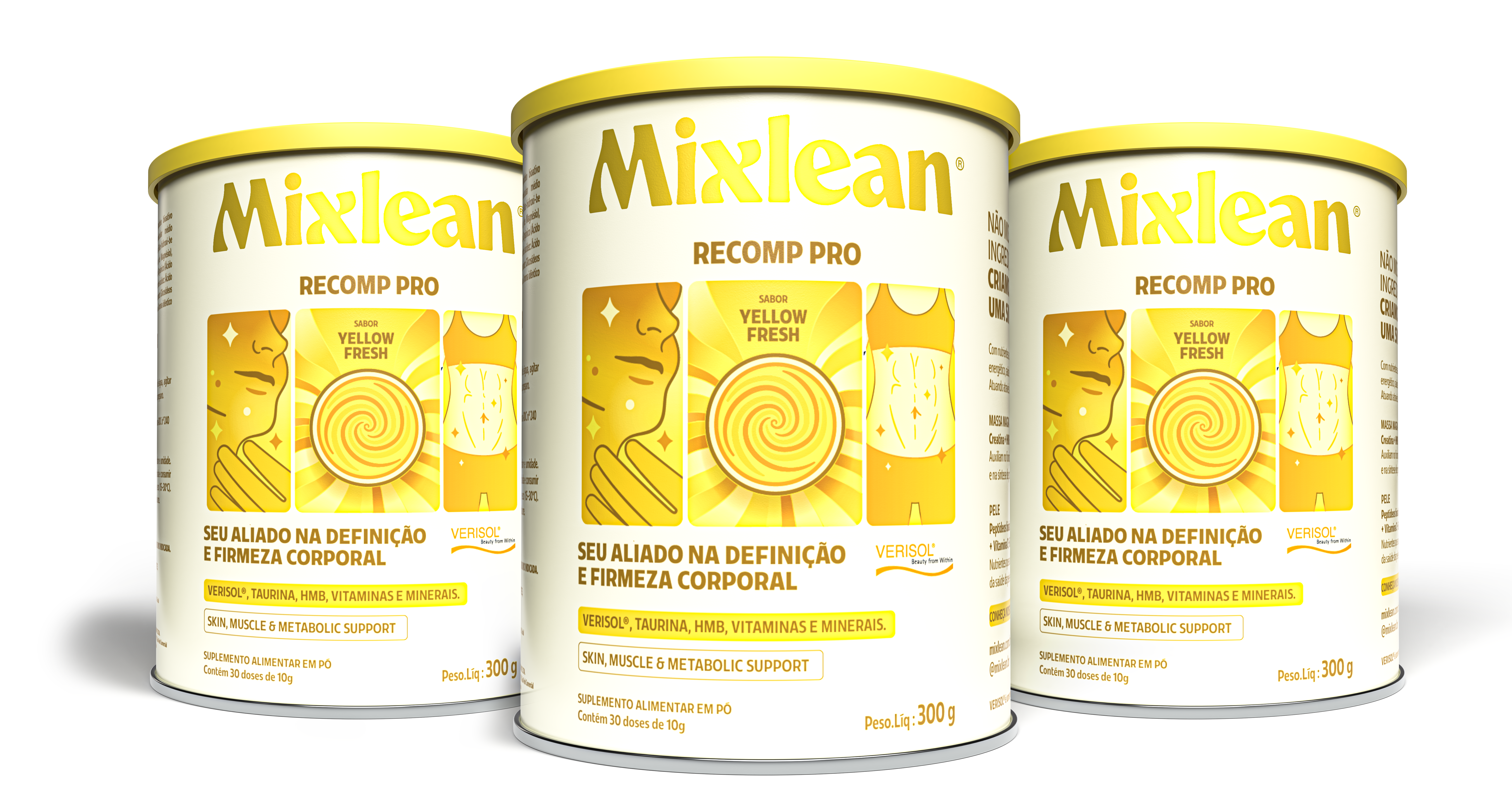 Mixlean Recomp Pro · kit de potes